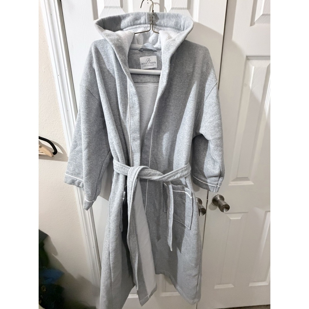 Boca‎ Terry Robe One size Fits All Heather Gray